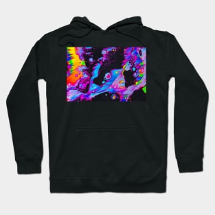 Colorful Rainbow Liquid Swirl Pattern Hoodie